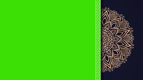 Ramadan,Eid, Arabic Islamic Mandala Animation Green Screen Background 15 Stock Footage 266770397