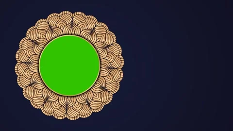 Ramadan,Eid, Arabic Islamic Mandala Animation Green Screen Background 10 Stock Footage 266776269