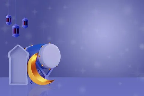 RAMADHAN BACKGROUND WITH SPACE FOR TEXT - WITHOUT TEXT Foto stock