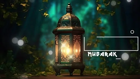 Ramadhan decorative with arabic lantern background. Stock Footage 249646182