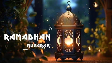 Ramadhan decorative with arabic lantern background. Stock Footage 249646223