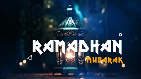 Ramadhan decorative with arabic lantern background. Stock Footage 249646269