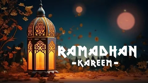 Ramadhan decorative with arabic lantern background. Stock Footage 249646408