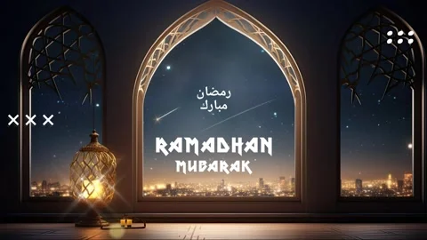 Ramadhan decorative with arabic lantern background. Stock Footage 249646780