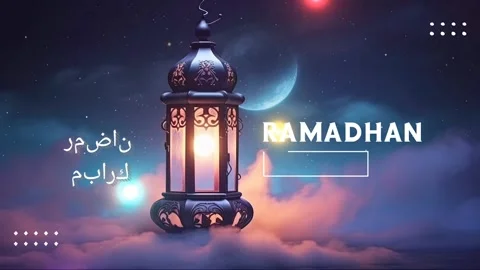 Ramadhan decorative with arabic lantern background. Stock Footage 249646848