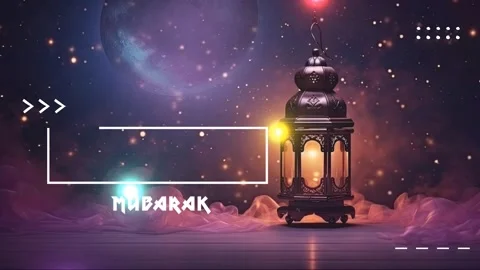 Ramadhan decorative with arabic lantern background. Stock Footage 249647006