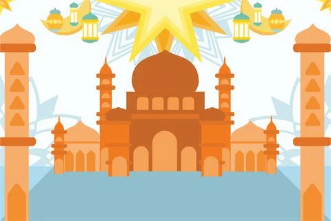 Ramadhan Kareem Background Vector Stock Illustration