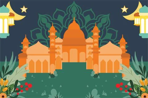 Ramadhan Kareem Background Vector Stock Illustration