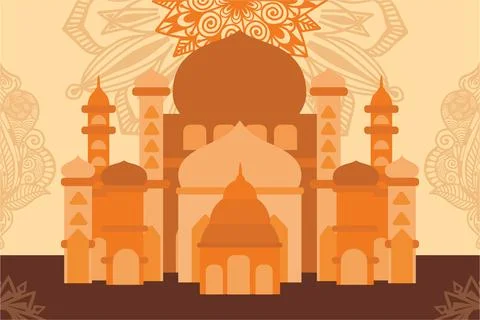 Ramadhan Kareem Background Vector Stock Illustration