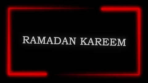 Ramazan Kareem Text Animation Stock Footage 303295402