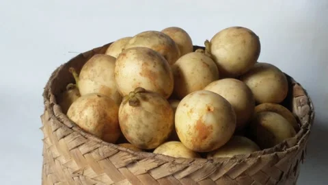 Rambai fruit that is being stacked Stock Footage 219448243