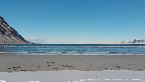 Ramberg's beach Stock Footage 106924743