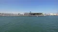 Rambla de Mar and the Maremagnum shopping mall in Barcelona 4k or 4k+ Resolution