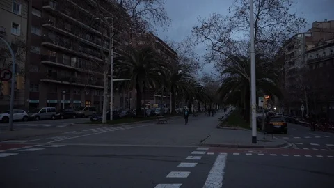 Rambla I Barcelona Stock Footage 124432720