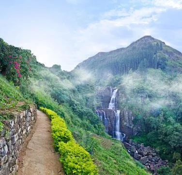 Ramboda falls Stock Photos