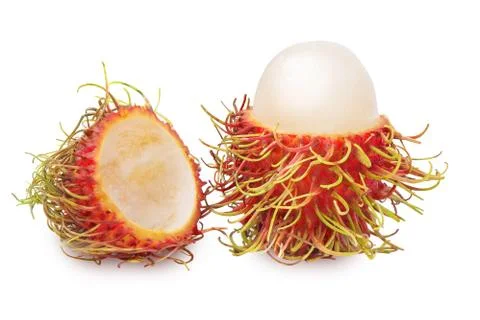 Rambutan fruit isolated Stock Photos