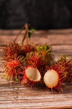 Rambutan fruit Stock Photos