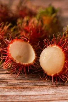 Rambutan fruit Stock Photos