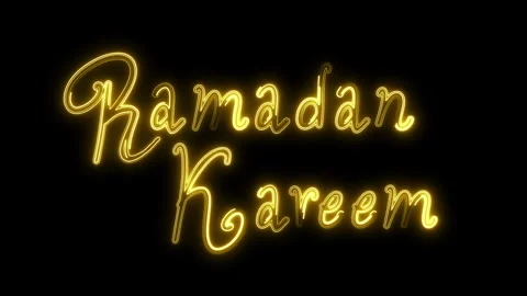 Ramdan Kareem Neon Stock Footage 260389860