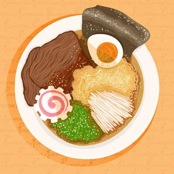 Ramen Stock-Illustration
