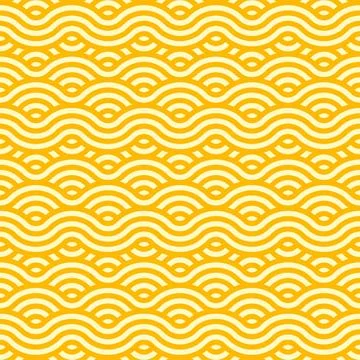 Ramen noodle pasta seamless pattern background Stock Illustration