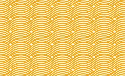 Ramen noodle pasta seamless pattern with waves Stock Illustration