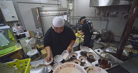 Ramen noodles Video stock 114490156