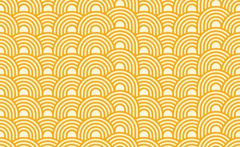 Ramen noodles pasta seamless pattern, vector tile Illustrazione stock