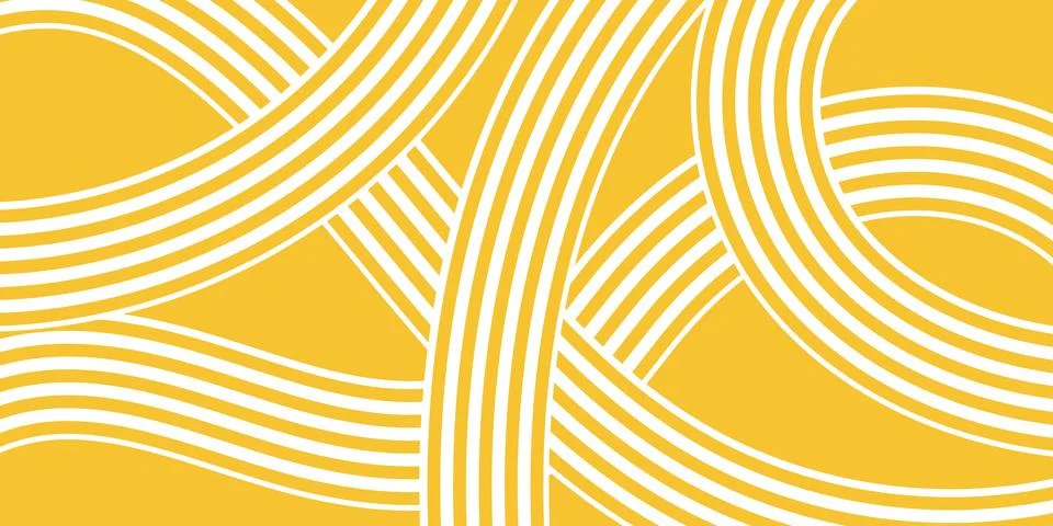 Ramen pattern for background, noodle yellow pattern for banner, doodle patt.. Illustrazione stock