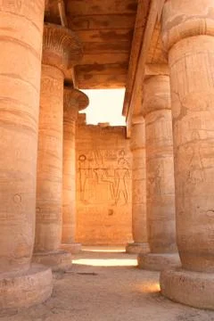 Ramesseum temple, Egypt Stock Photos