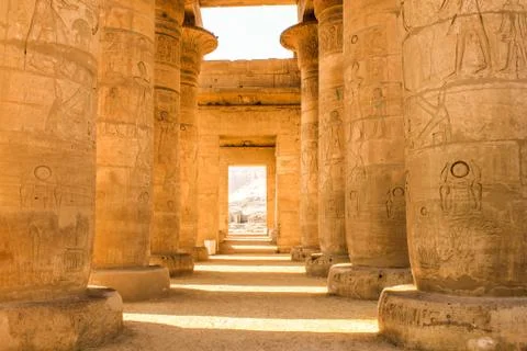 Ramesseum temple, Egypt Stock Photos