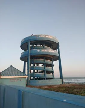 Rameswaram Temple View Tower Stock Photos