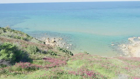 Ramla beach in Gozo Malta Stock Footage 310837270