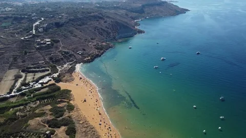 Ramla beach high flyover 動画素材 152446920