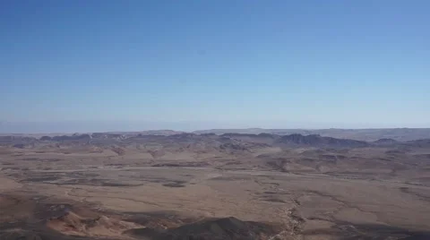 Ramon crater Israel scenery Video stock 59140717