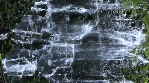 Ramona Falls in Vertical Format Stock Footage 508251