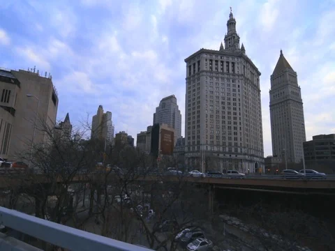 On Ramp Circle View Around New York City 스톡 동영상 73803491