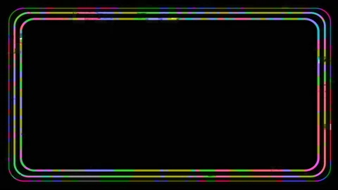 Ramp Of Colored Digital Pixels Running Noise Background Stock Footage 119249822