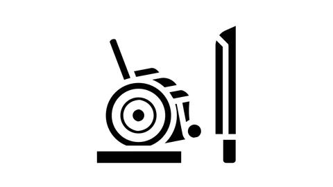 Ramp to train glyph icon animation 스톡 동영상 166672609