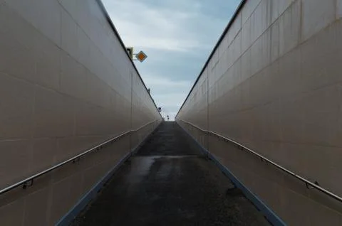 The ramp of the underpass 2 Stock Photos