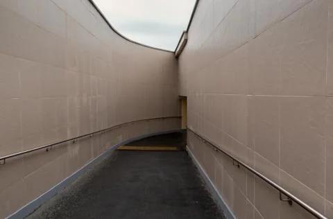 The ramp of the underpass Stock Photos