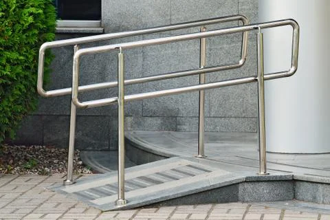 Ramp for wheelchairs Stock Photos