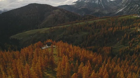 Ramsau am Dachstein in Autumn Stock Footage 148043354