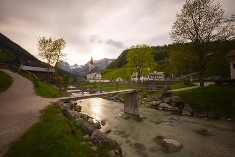Ramsau am Dachstein is a municipality in the district of Liezen, state of St Stock Photos