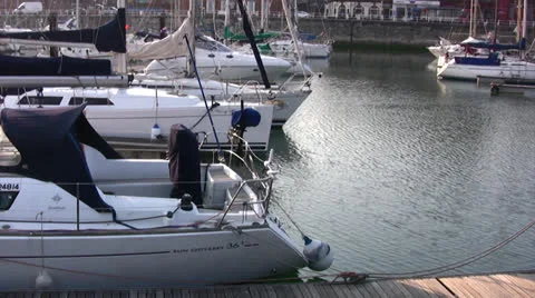 Ramsgate harbor view 04 Stock Footage 23200383