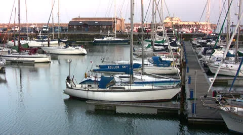 Ramsgate harbor view 05 Stock Footage 23203227