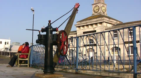 Ramsgate harbor winch 動画素材 23189510