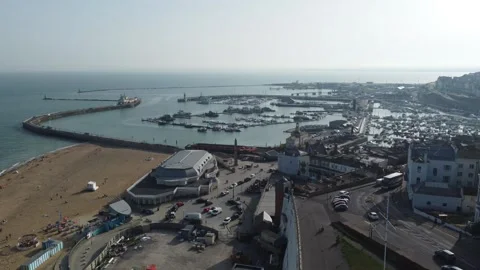 Ramsgate, Kent - September 5th, 2023: Ramsgate Harbour on a Sunny Day Stock Footage 249696740