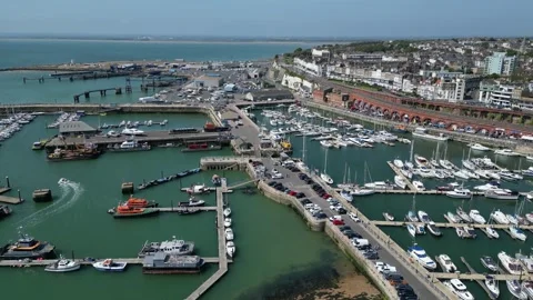 Ramsgate is a seaside town Stock Footage 261239799