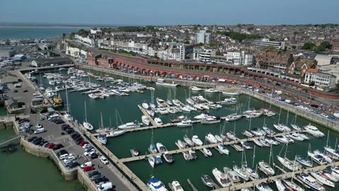 Ramsgate is a seaside town Stock Footage 261240259